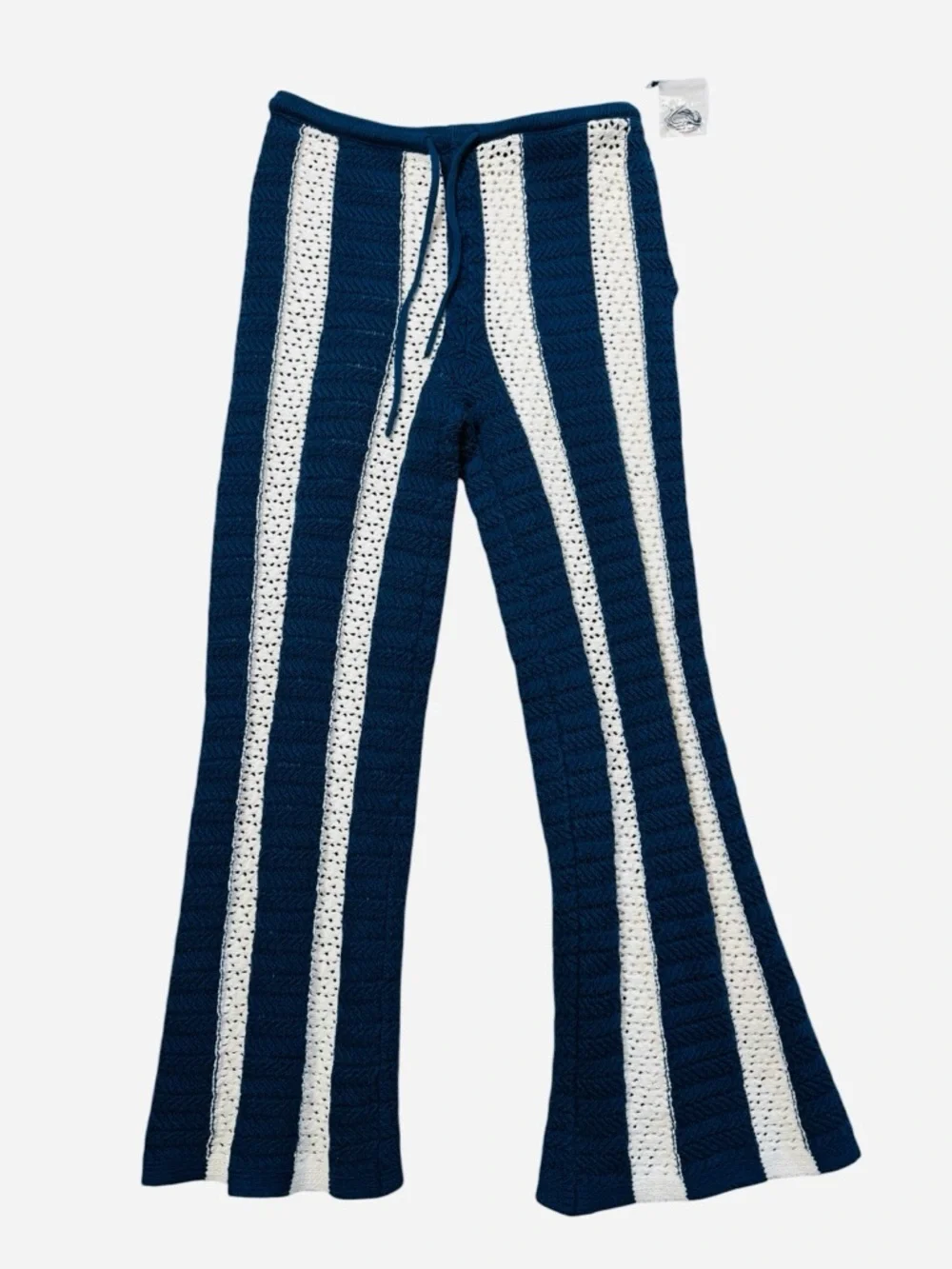 New Free People Joan Fauxchet Top Pants Set In Navy Combo Size XS